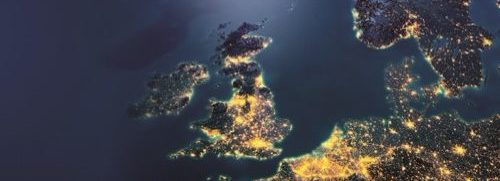 UK seen from a satellite